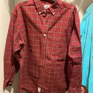 Red Plaid Men's Shirt